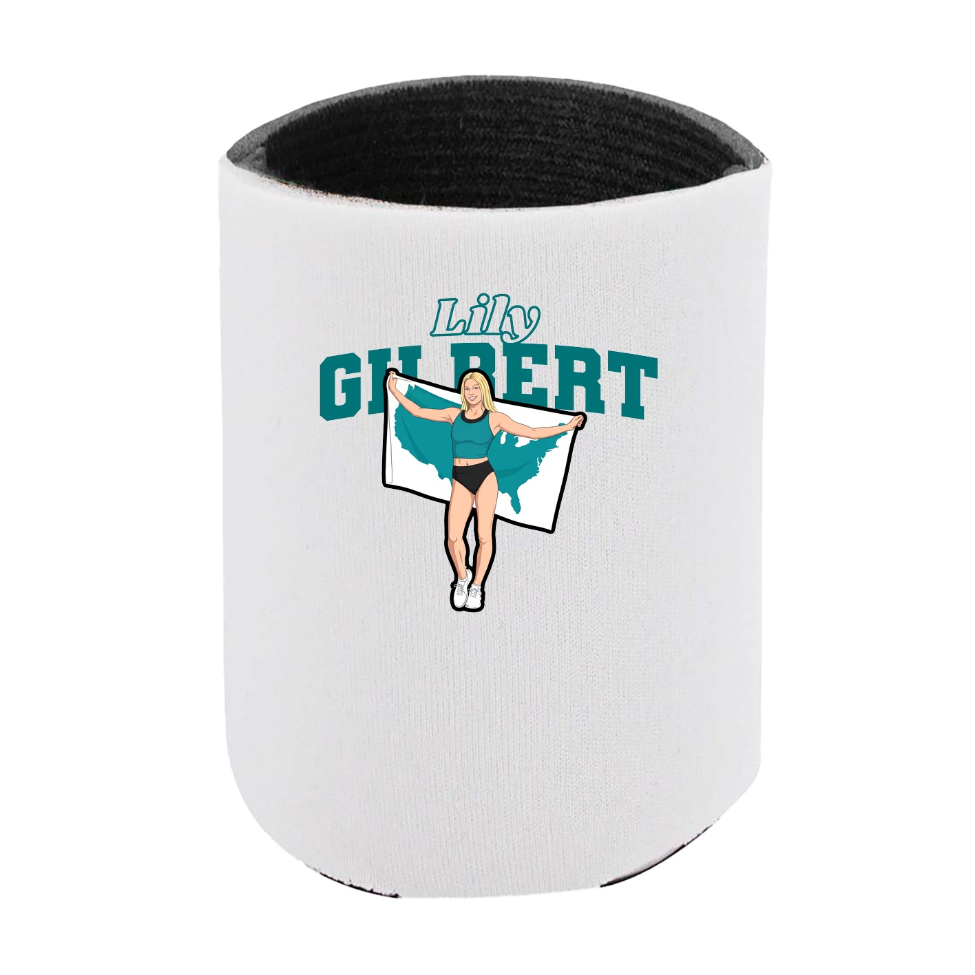 Can Holder — Name Arch in White