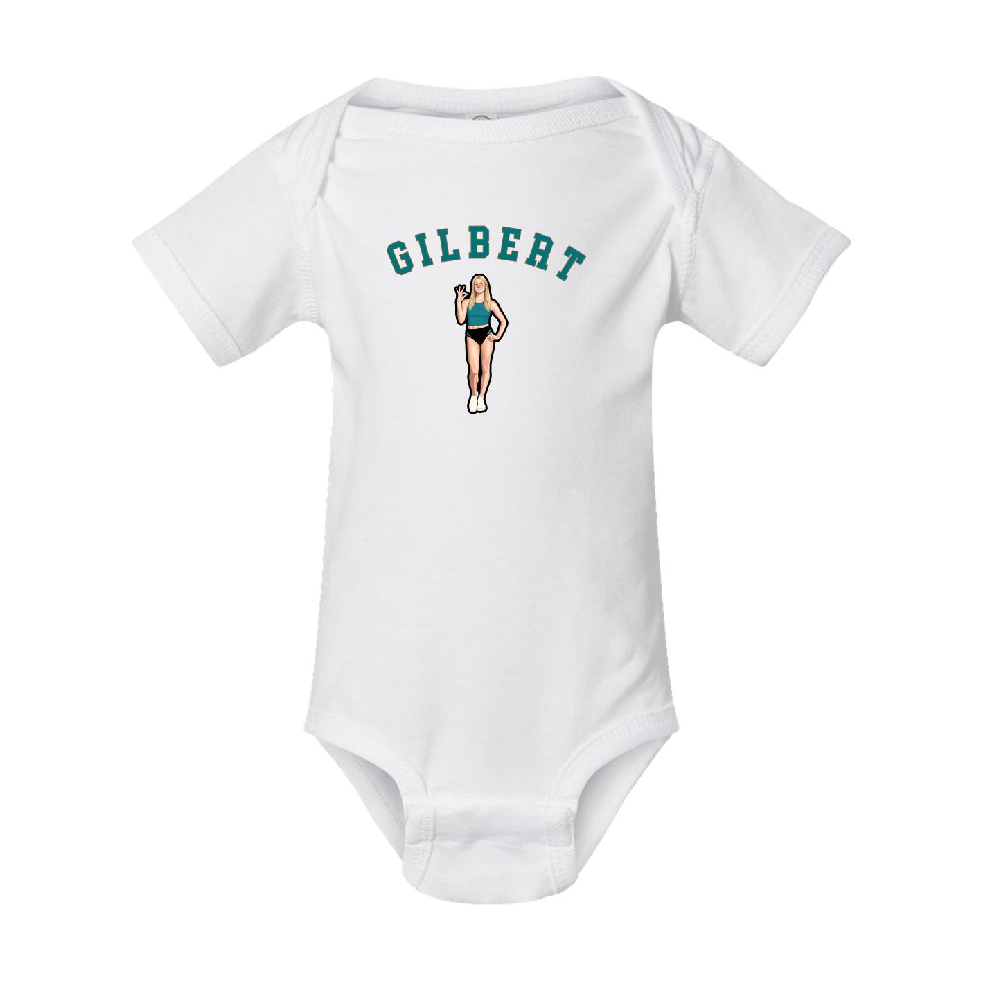 Baby Onesie — Shirsey Arch in White