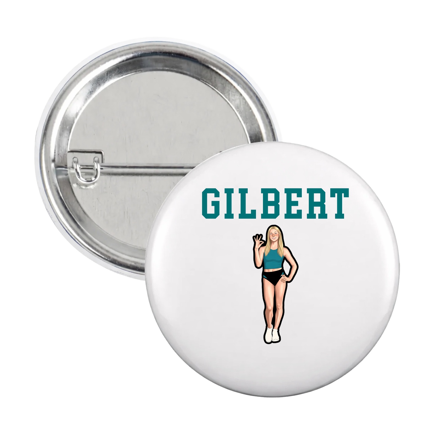 Game Day Button — Shirsey in White