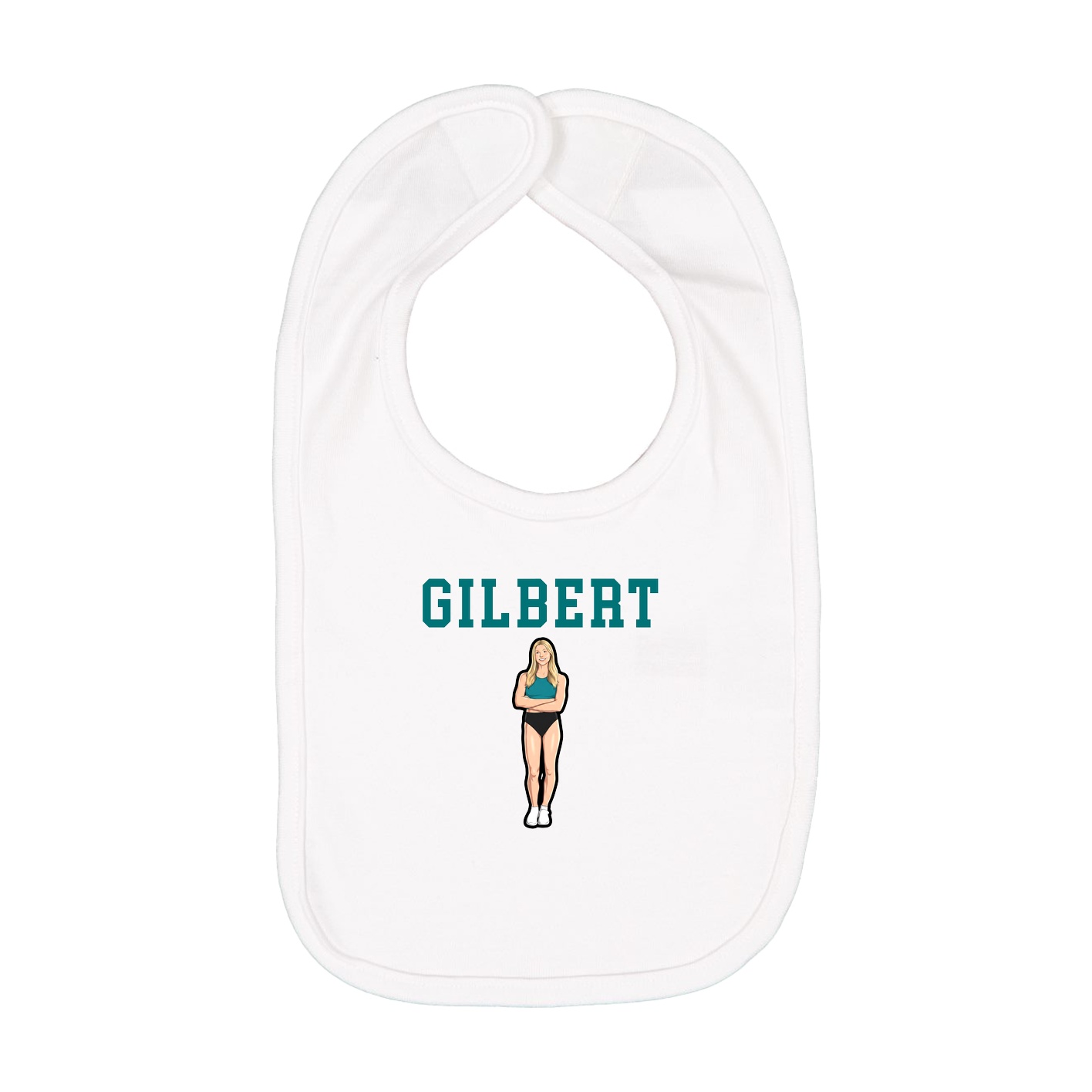 Infant Bib — Shirsey in White