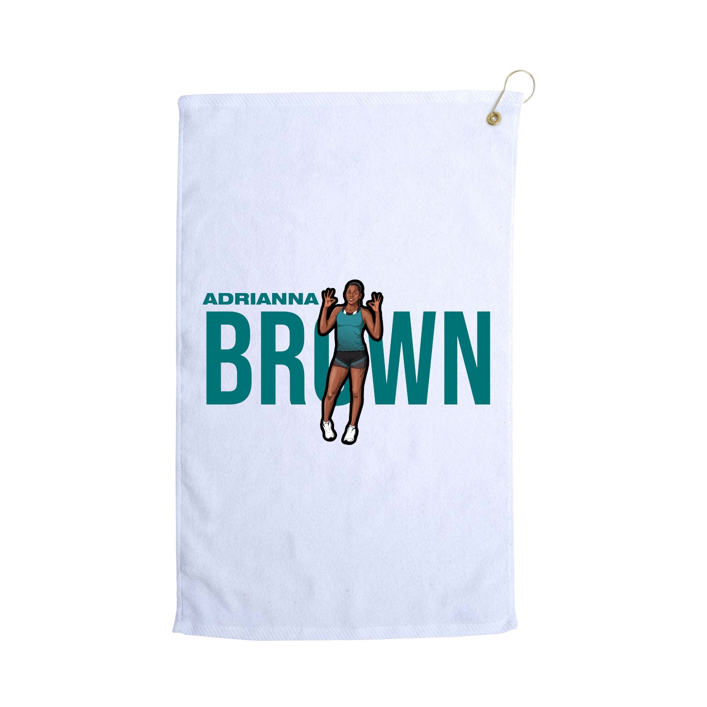 Golf Towel — Player Name in White
