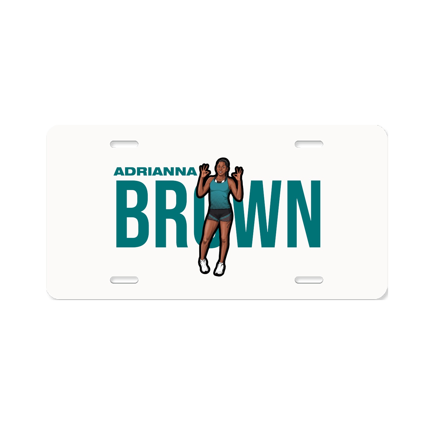License Plate — Player Name in Classic