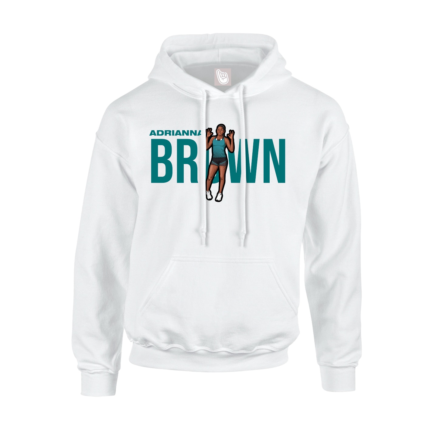 Youth Hoodie — Player Name in White