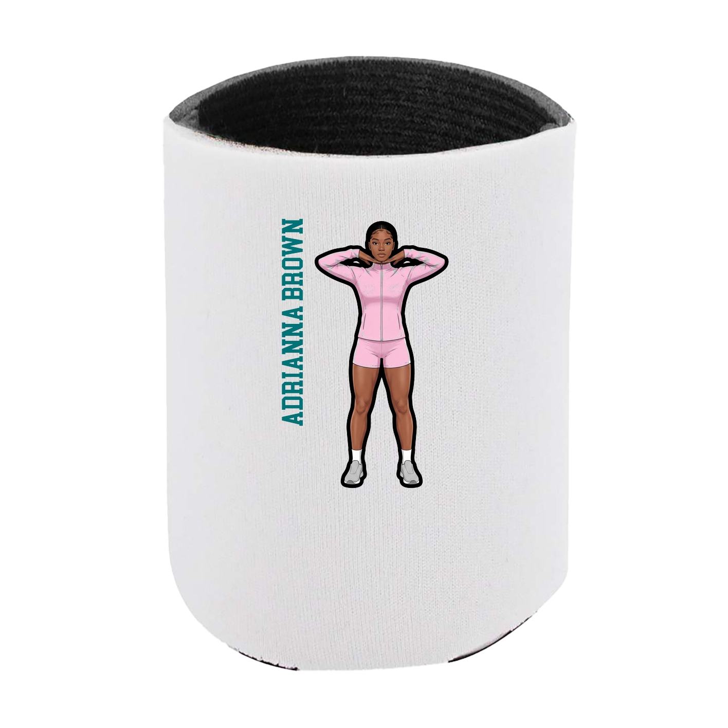Can Holder — Name Vertical in White