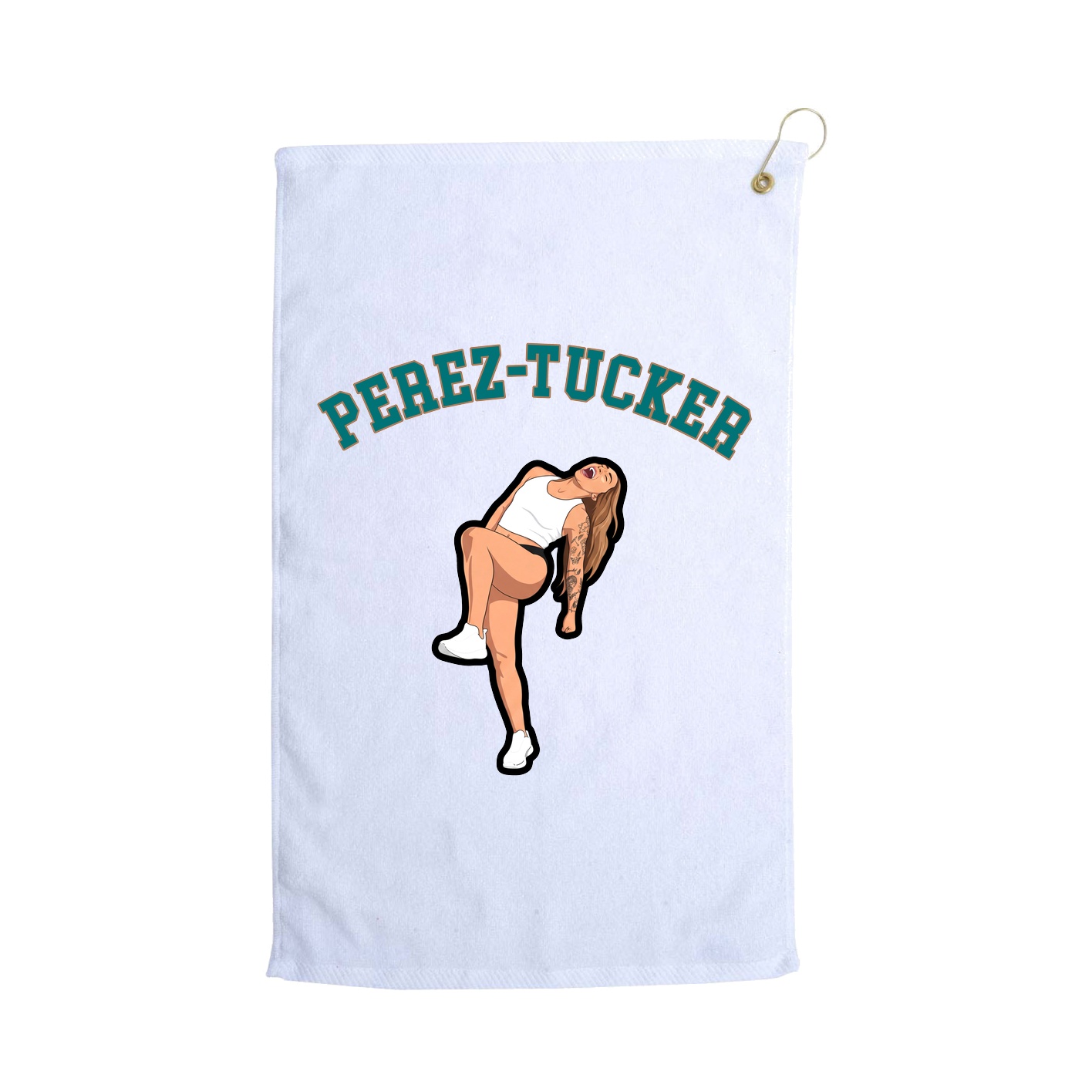 Golf Towel — Shirsey Arch in White