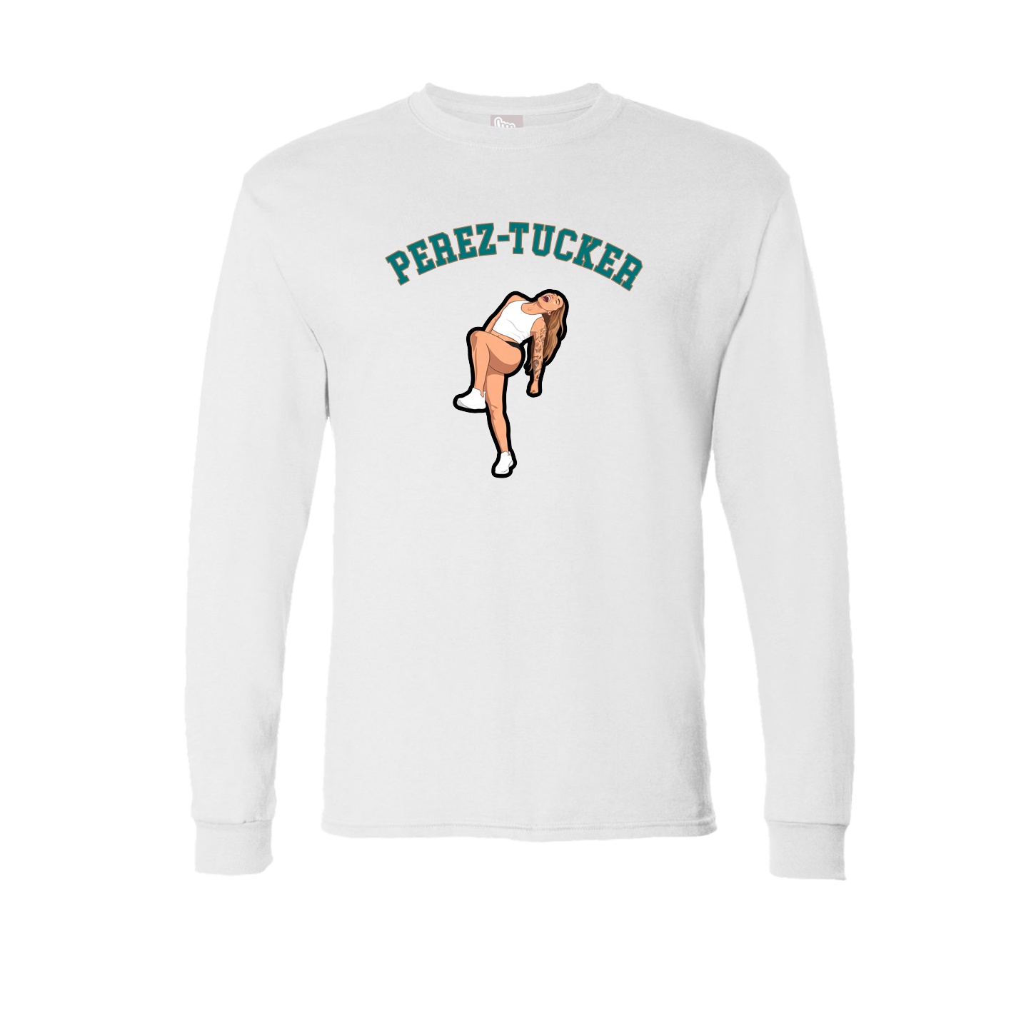 Long Sleeve Tee — Shirsey Arch in White