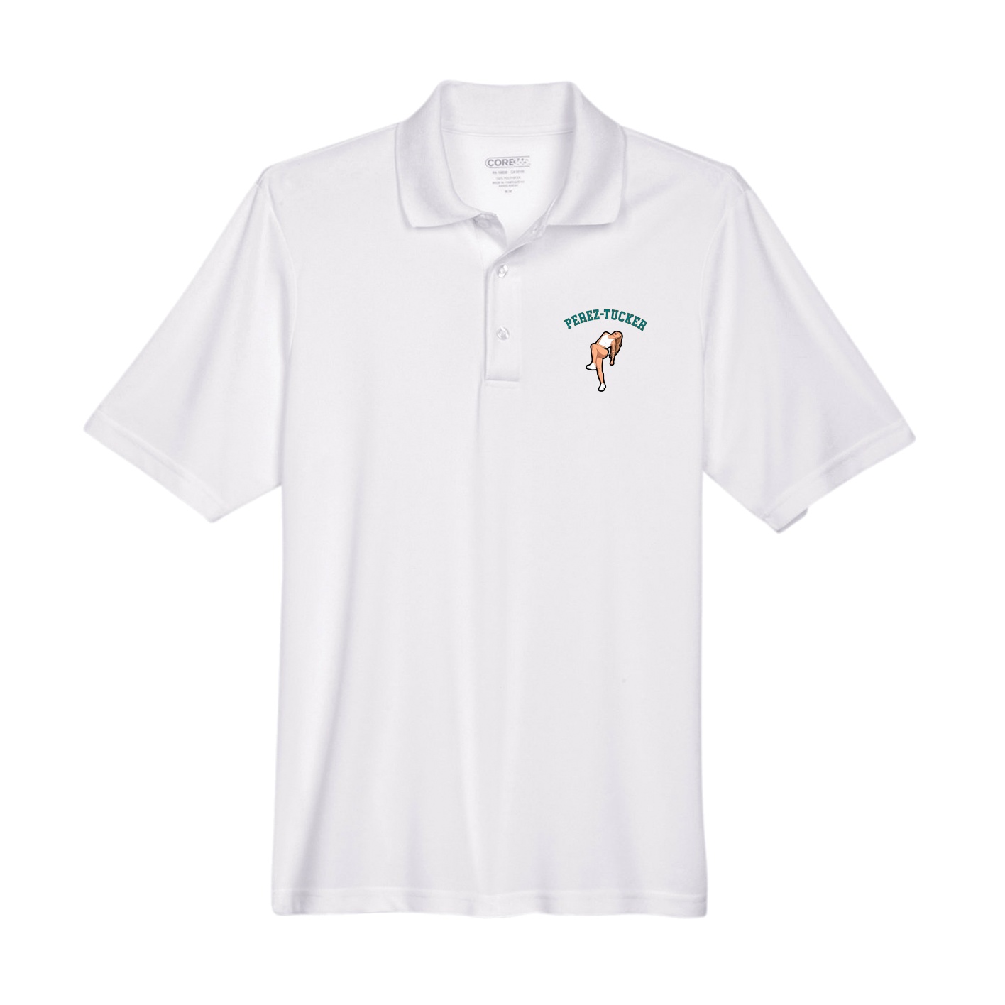 Performance Polo — Shirsey Arch in White