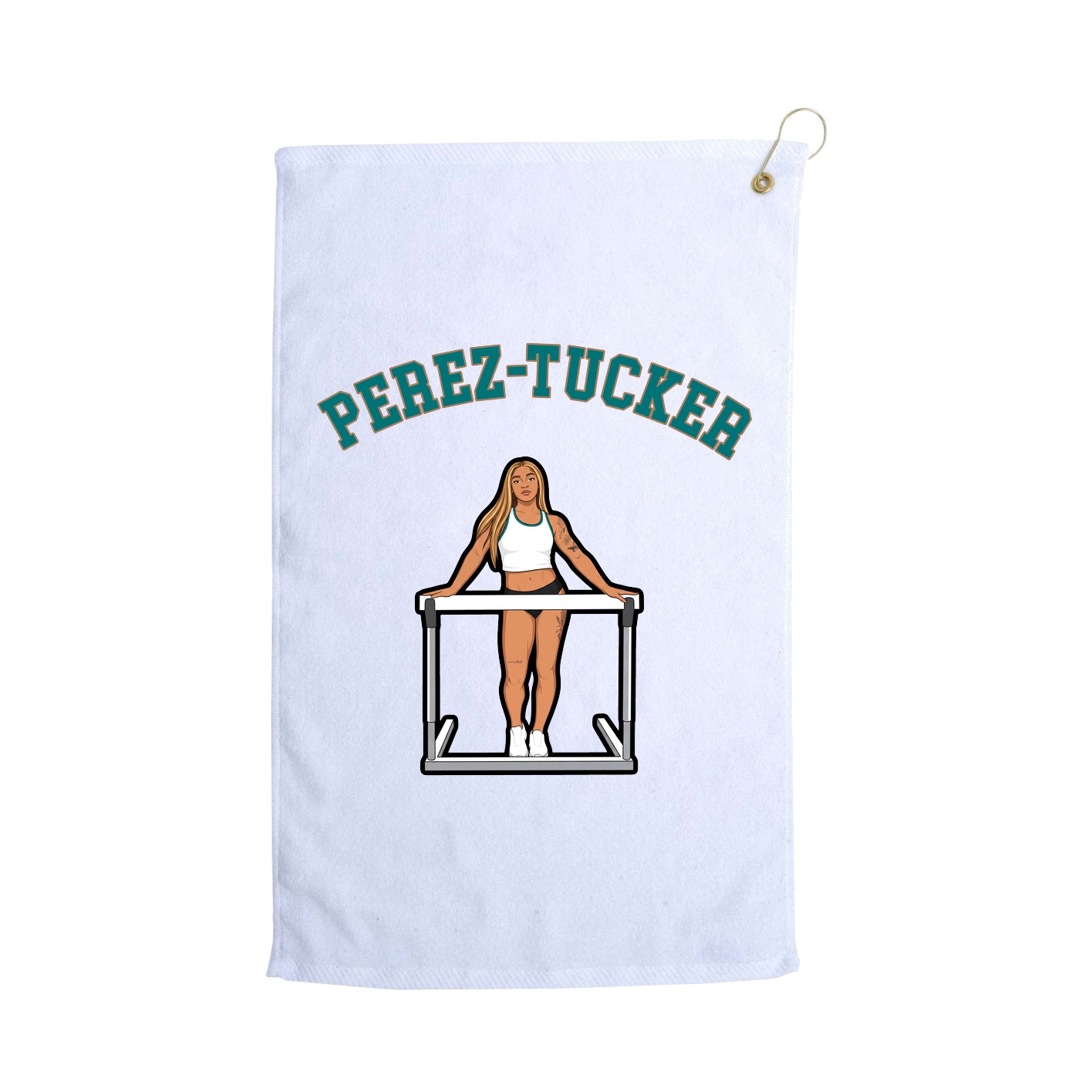 Golf Towel — Shirsey Arch in White