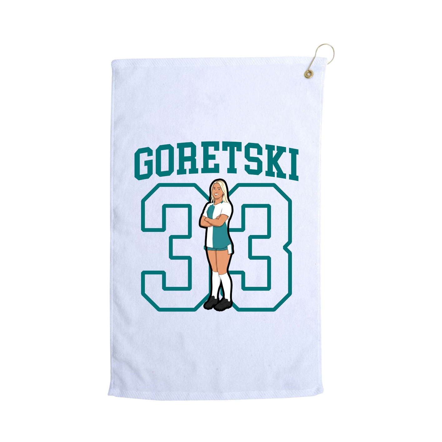 Golf Towel — Shirsey in White