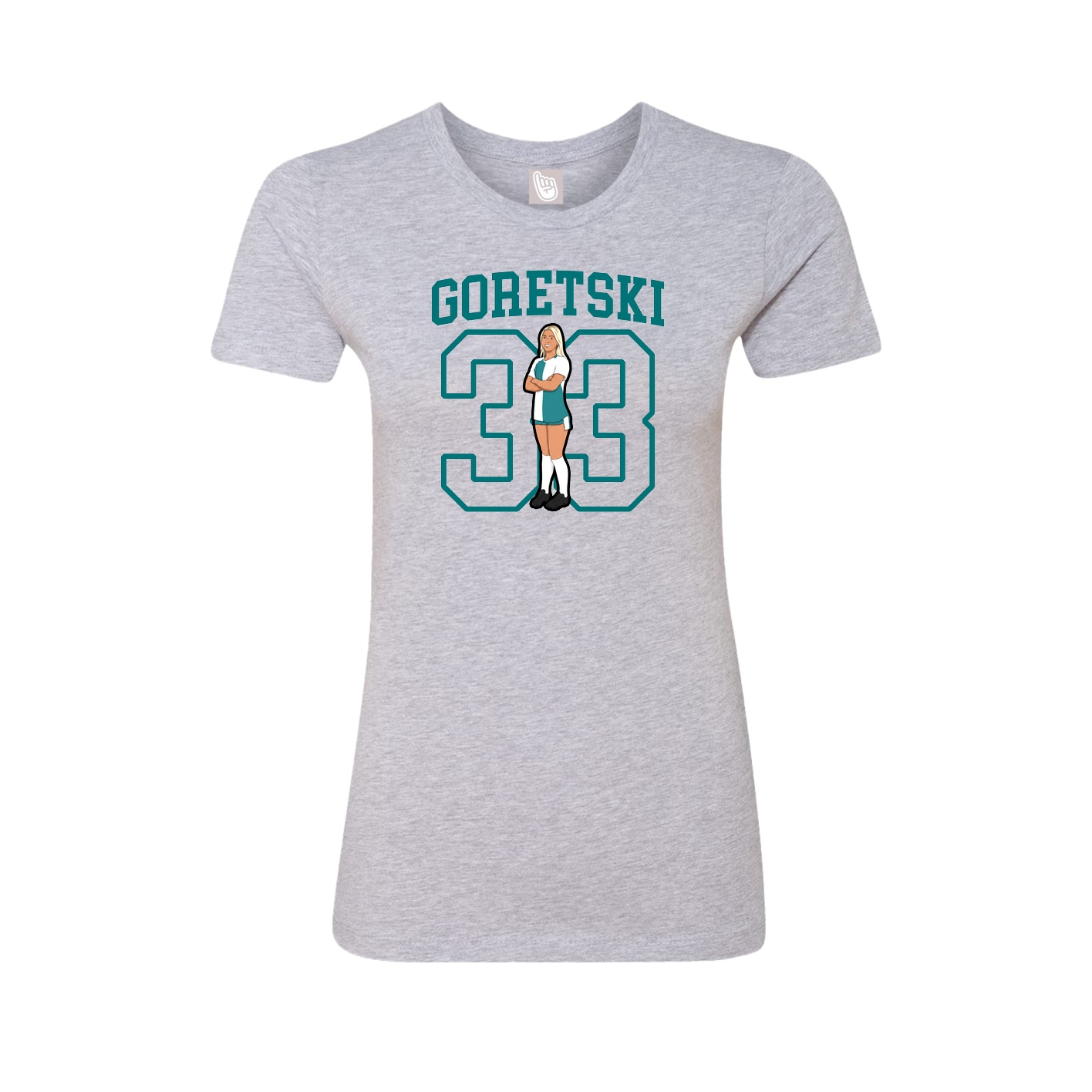 Fitted Women's Tee — Shirsey in Grey