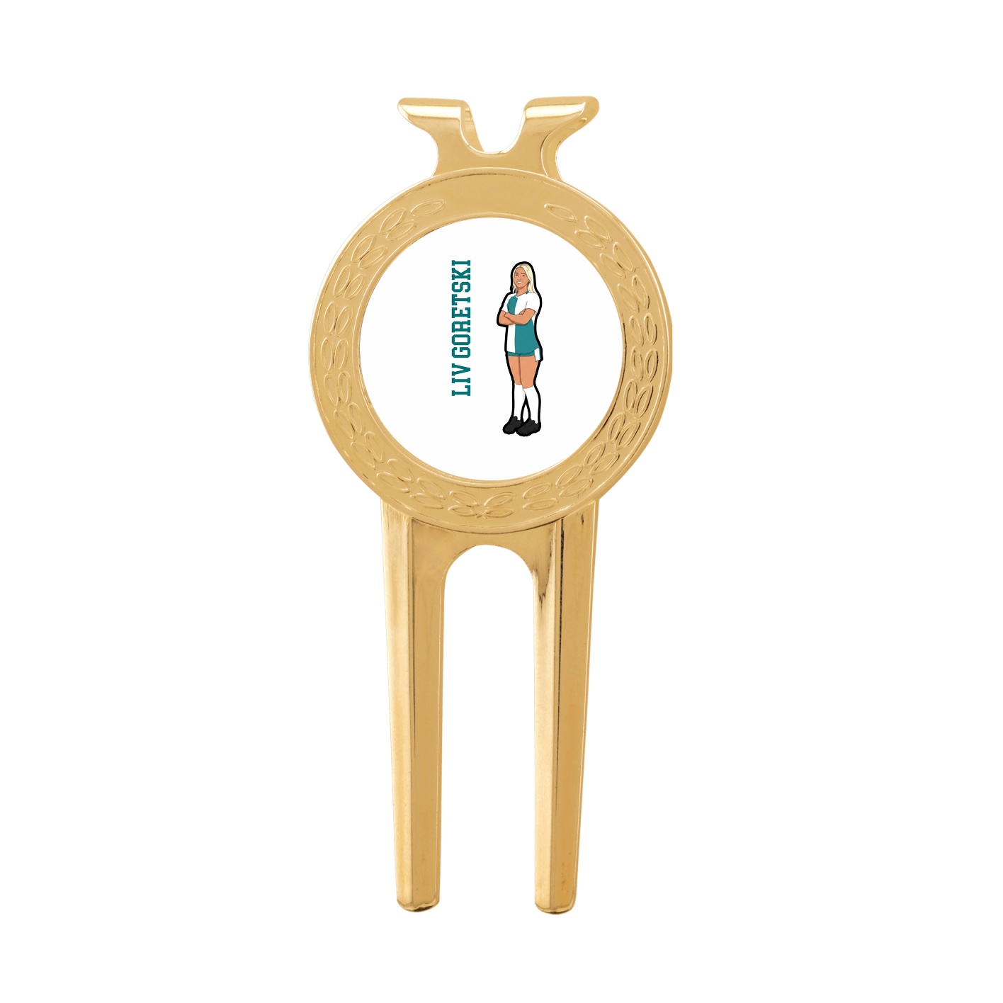 Divot Tool with Ball Marker — Name Vertical in Classic