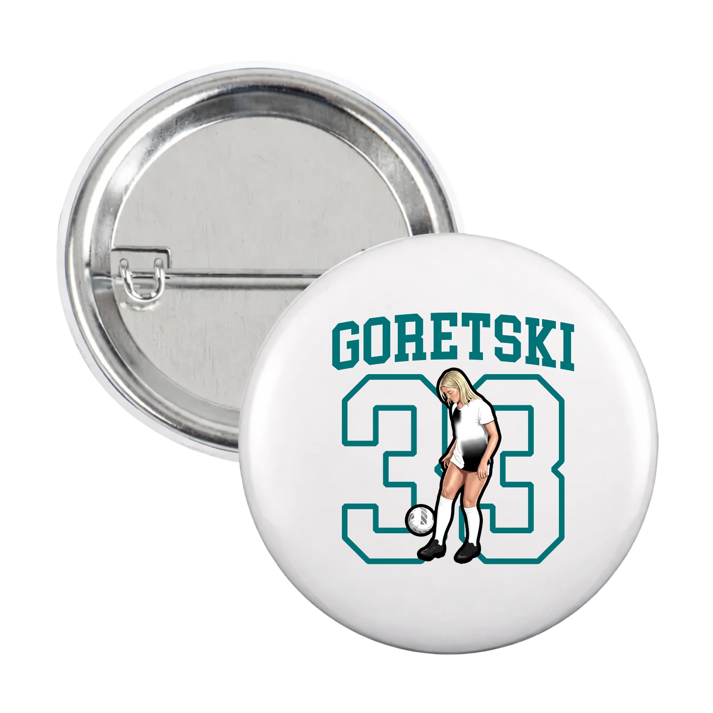Game Day Button — Shirsey in White