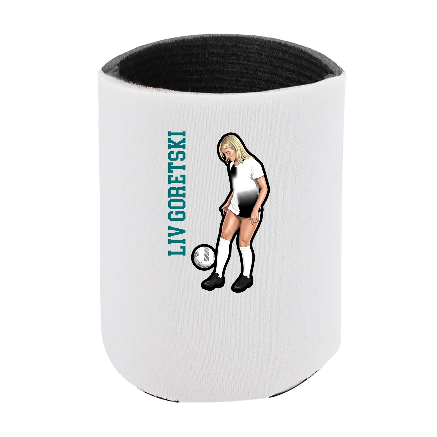 Can Holder — Name Vertical in White