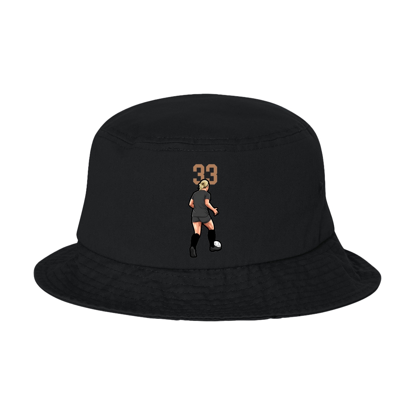 Bucket Cap — Number Top in Black