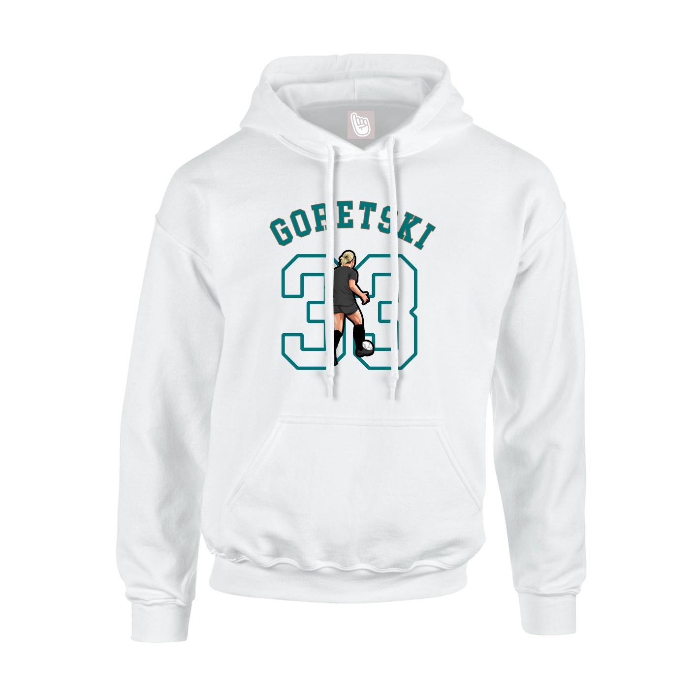 Youth Hoodie — Shirsey Arch in White