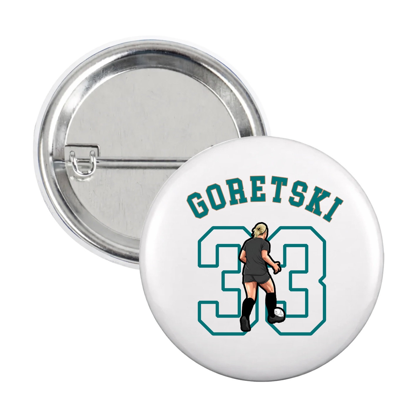 Game Day Button — Shirsey Arch in White