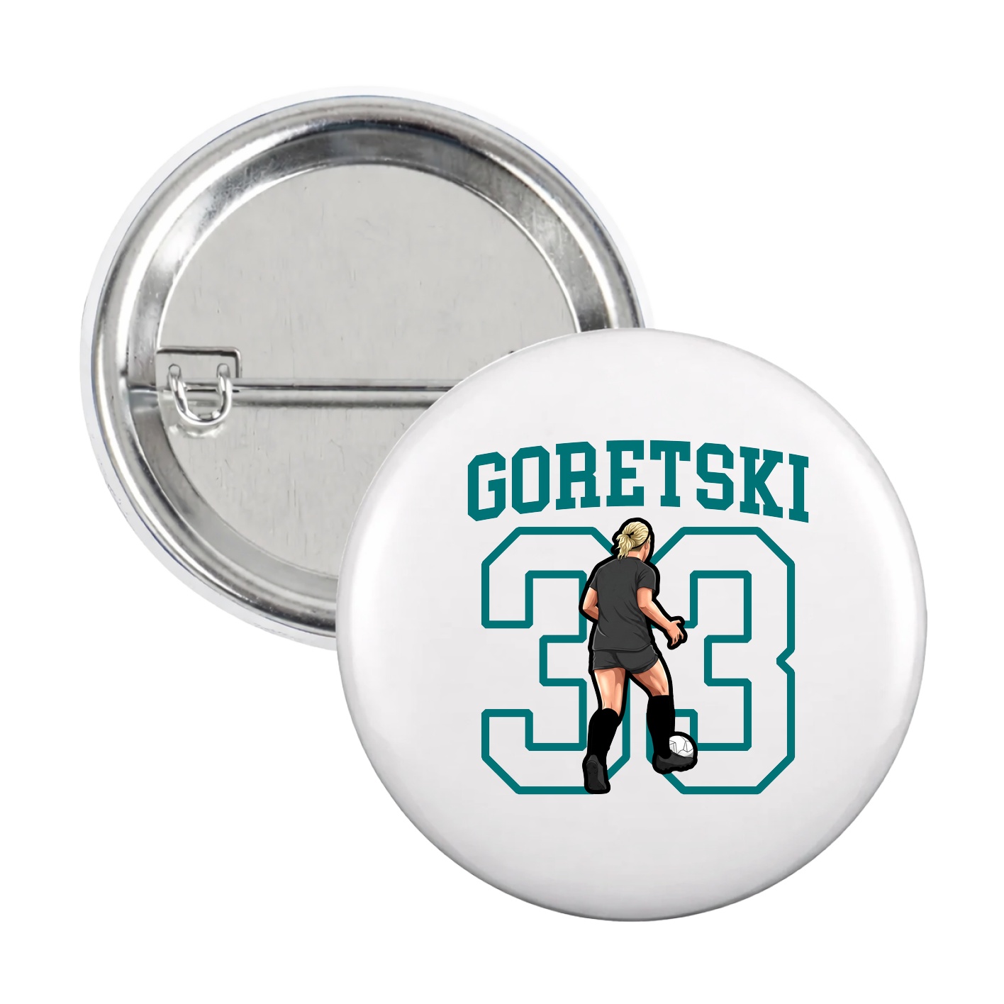Game Day Button — Shirsey in White