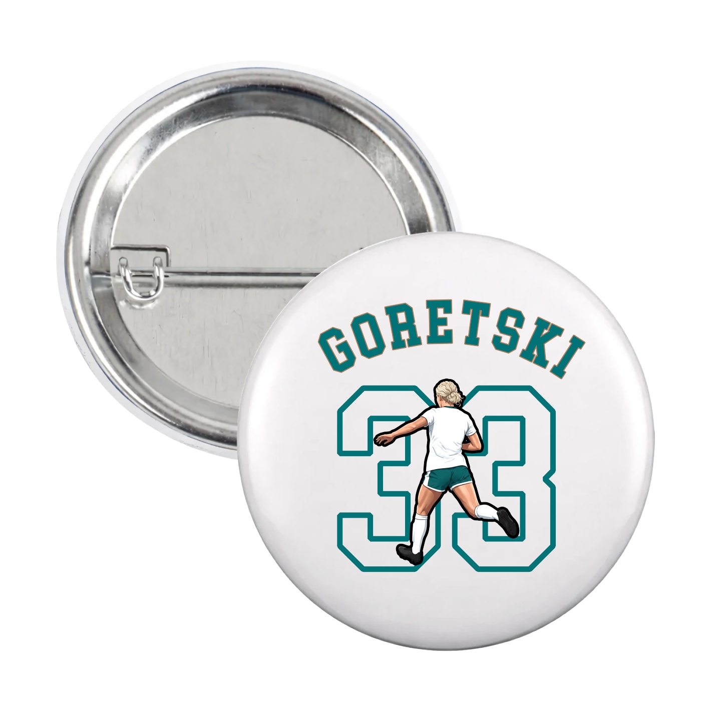 Game Day Button — Shirsey Arch in White