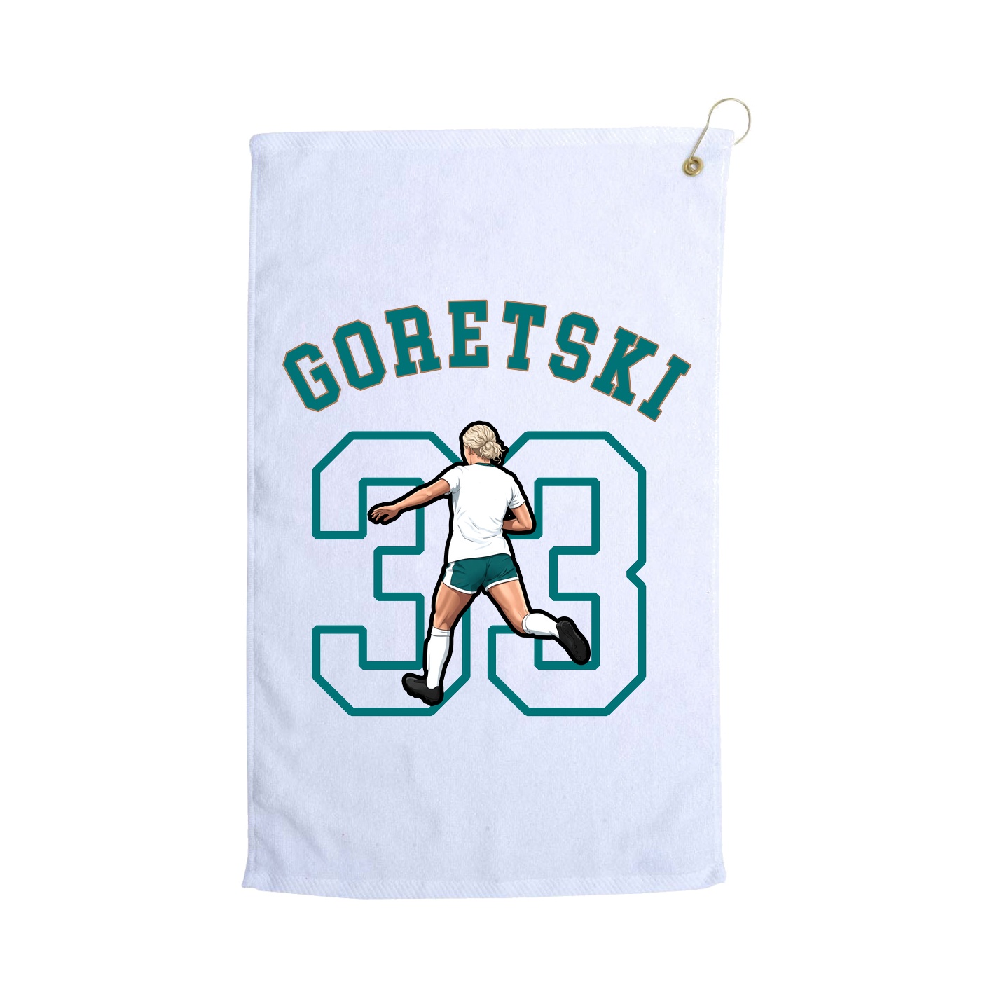 Golf Towel — Shirsey Arch in White