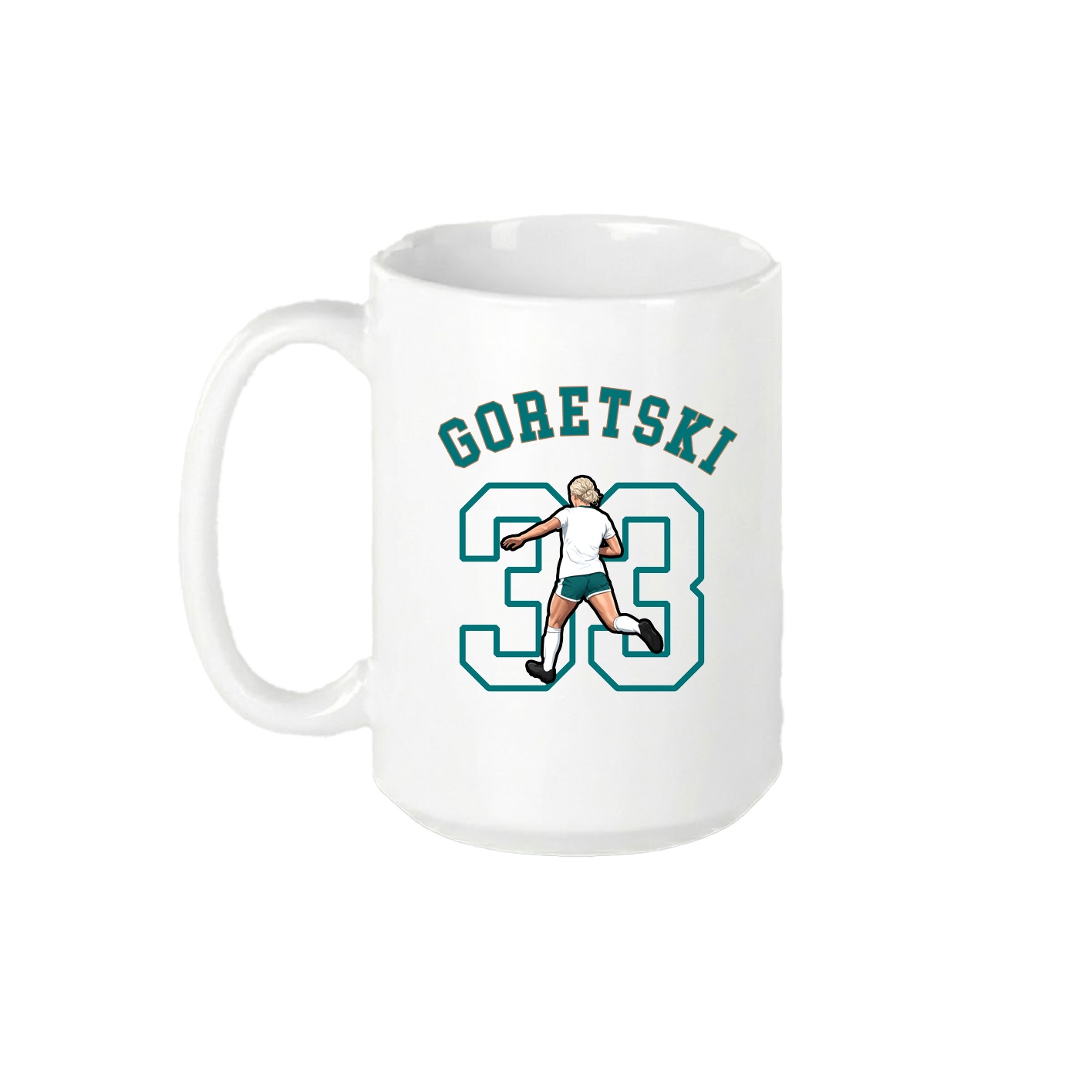 15oz Coffee Mug — Shirsey Arch in White