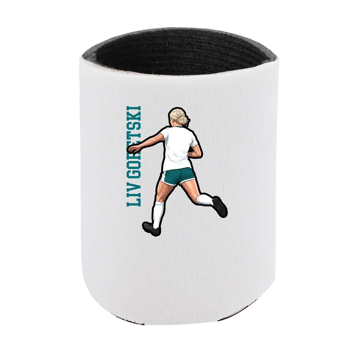 Can Holder — Name Vertical in White