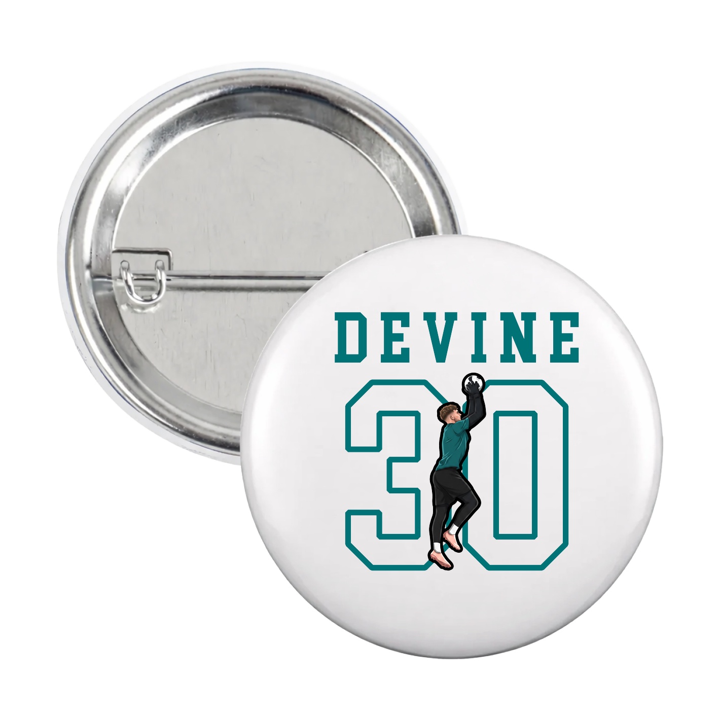 Game Day Button — Shirsey in White