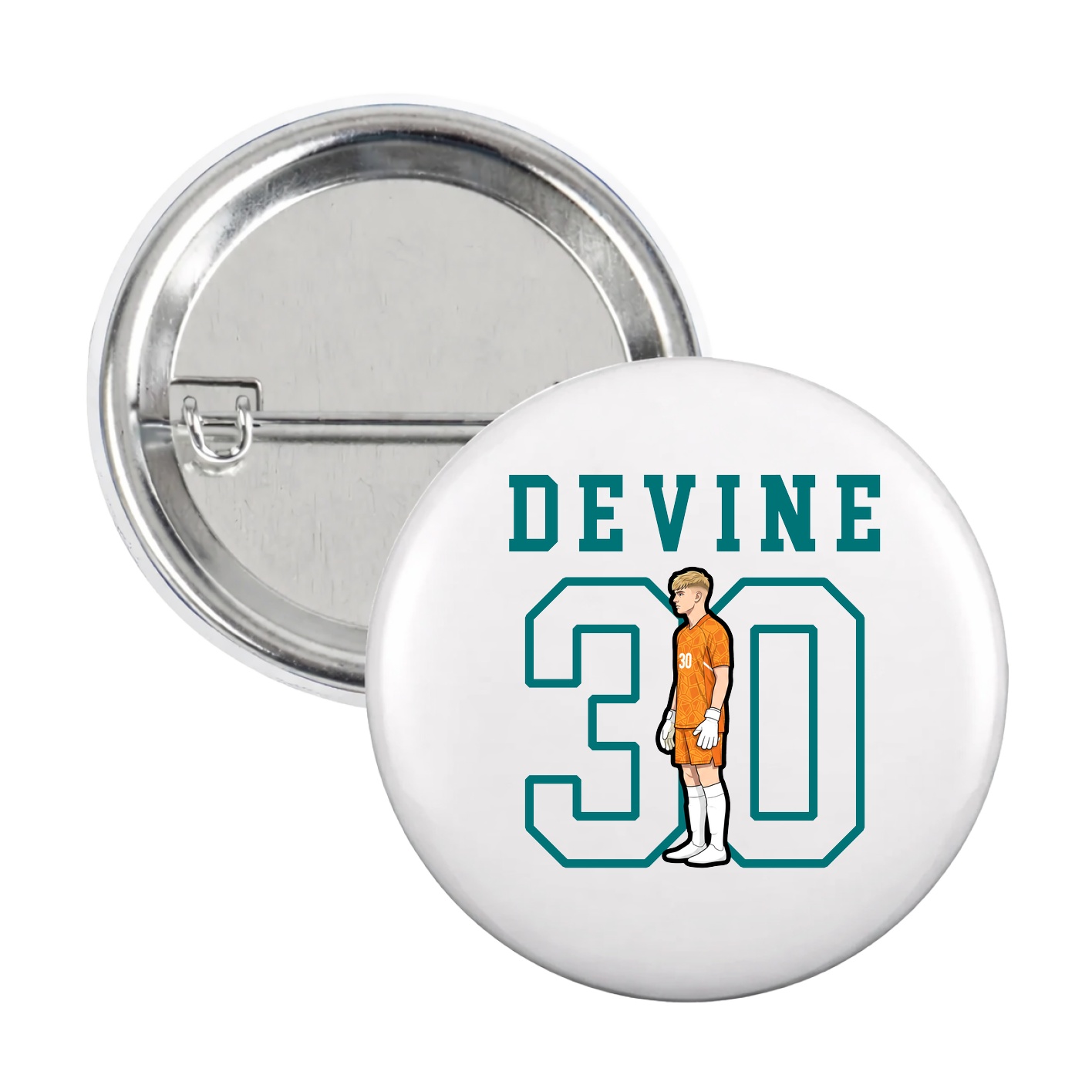 Game Day Button — Shirsey in White