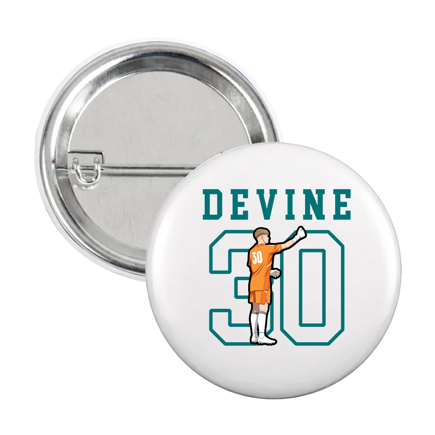 Game Day Button — Shirsey in White