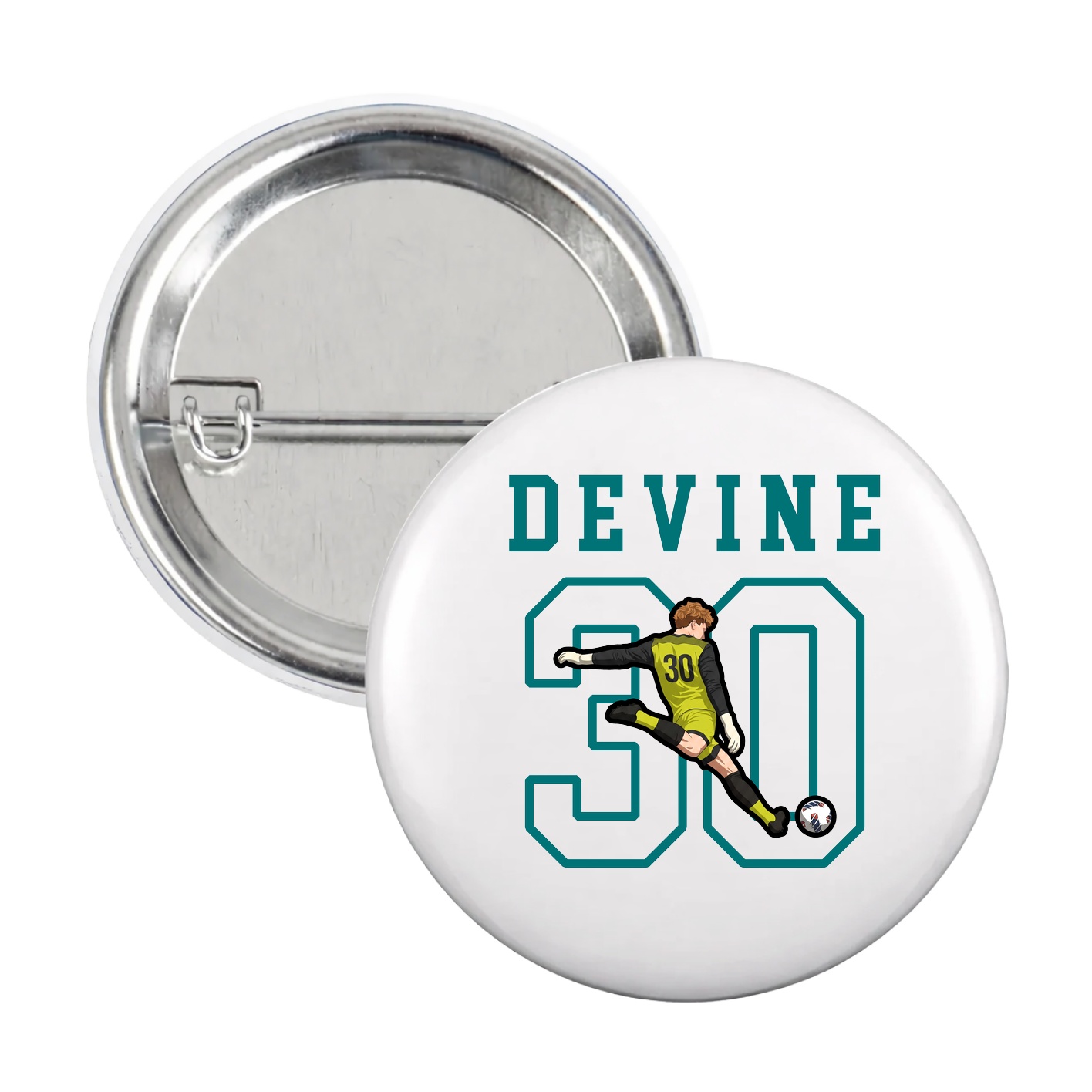 Game Day Button — Shirsey in White