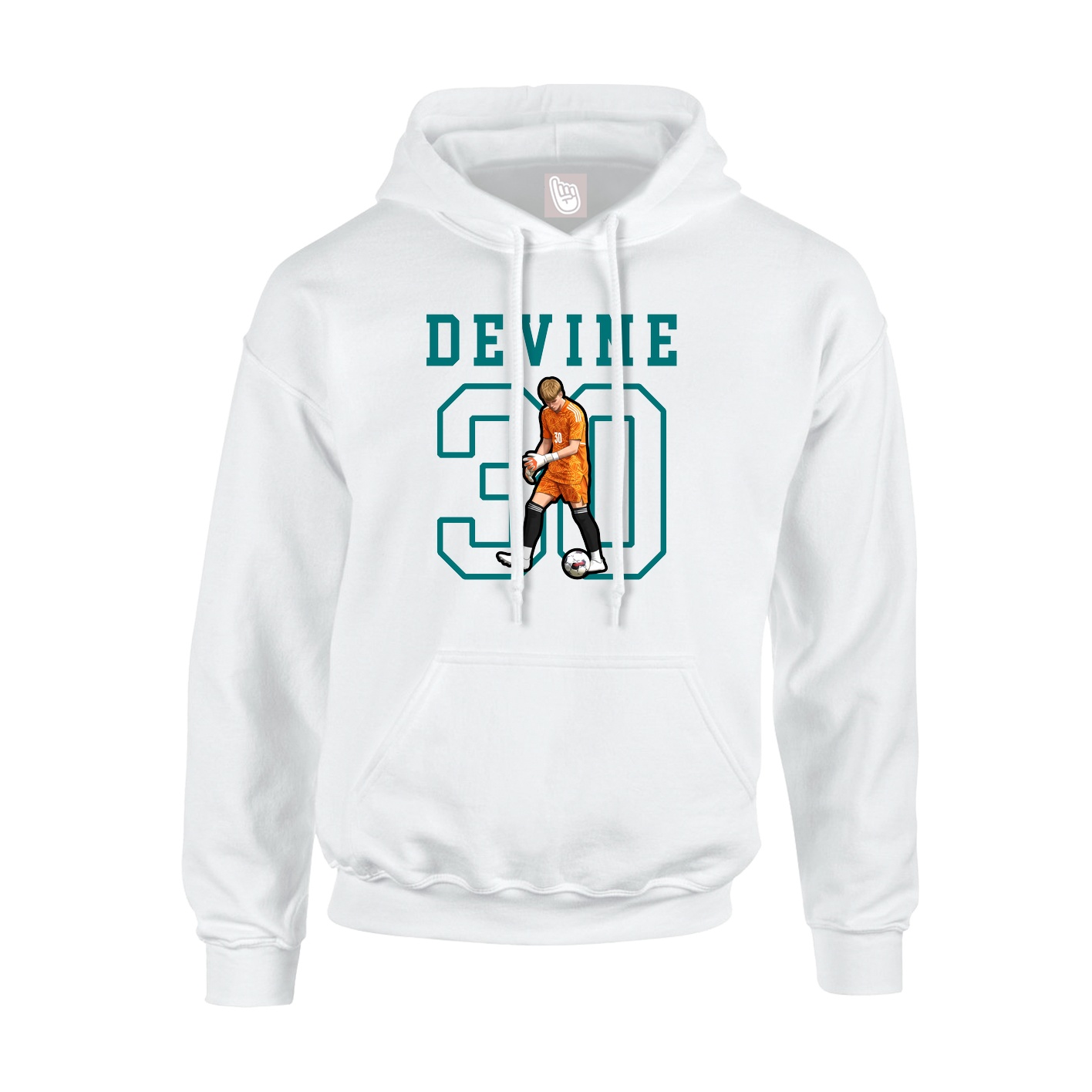 Hoodie — Shirsey in White