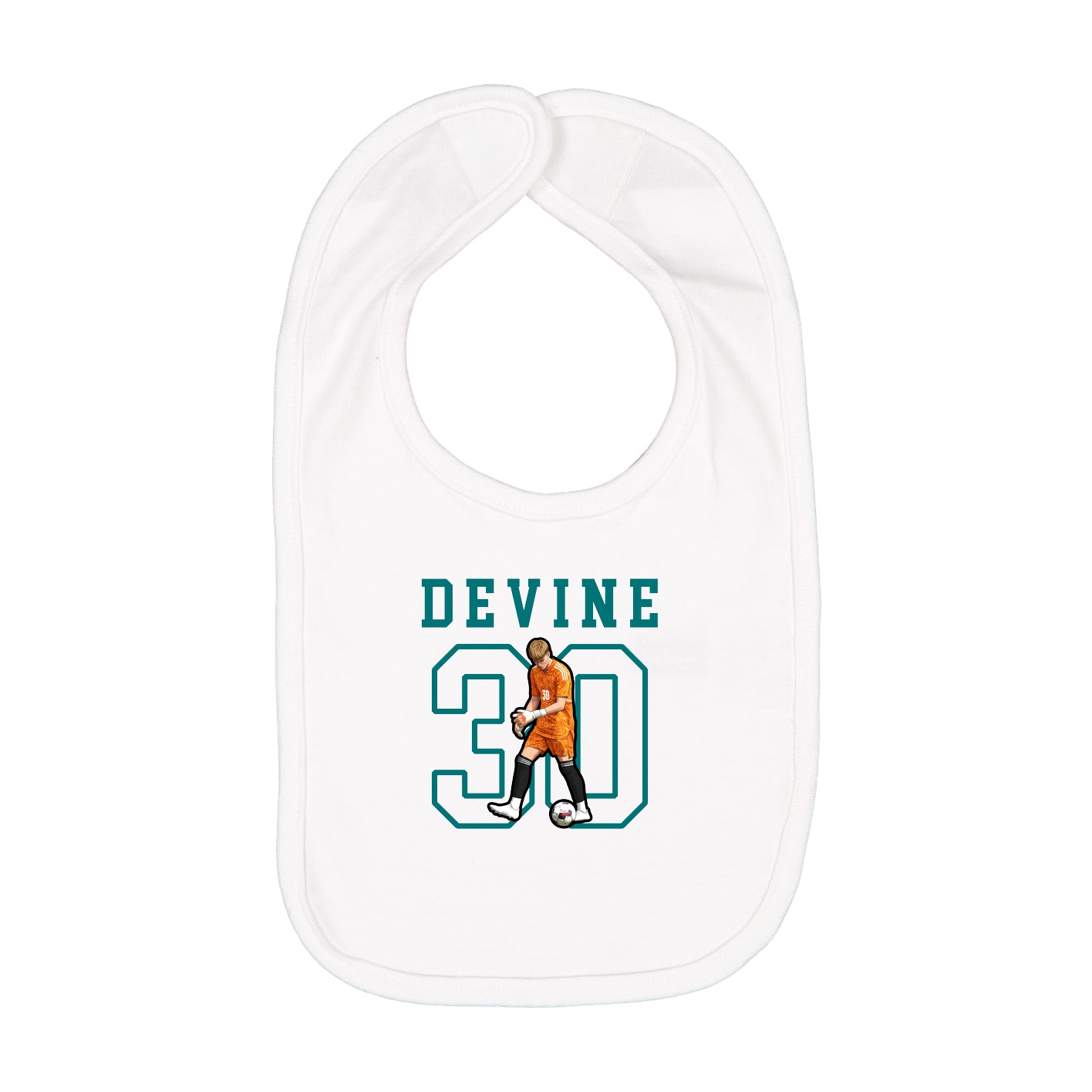 Infant Bib — Shirsey in White