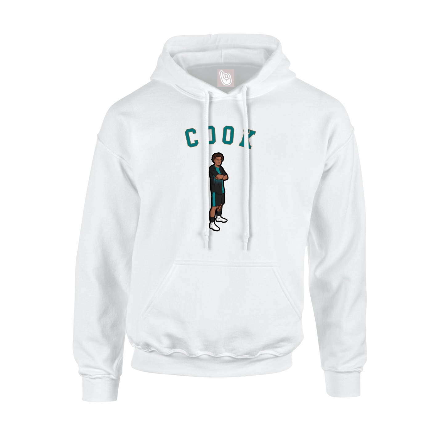 Youth Hoodie — Shirsey Arch in White
