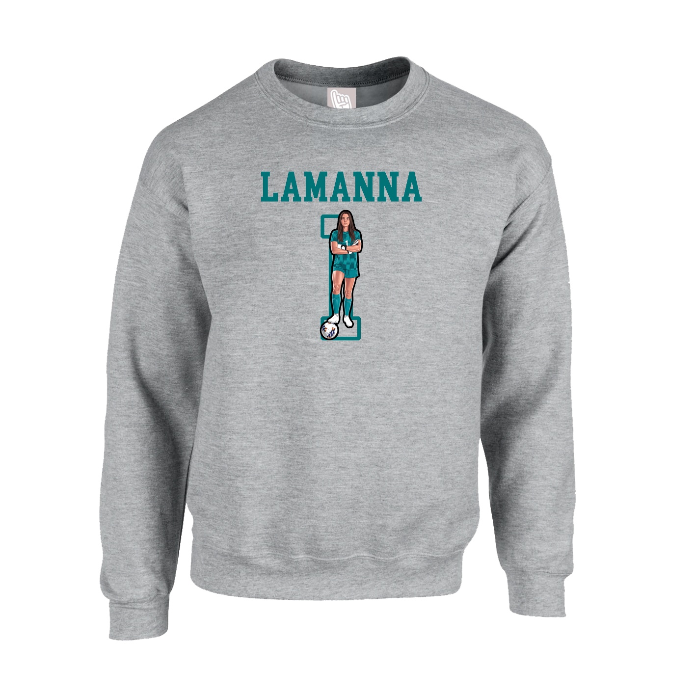 Fleece Crew — Shirsey in Grey