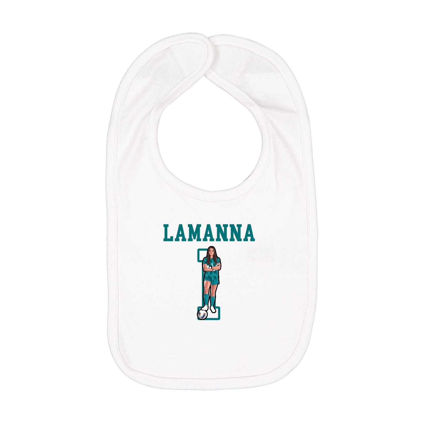 Infant Bib — Shirsey in White