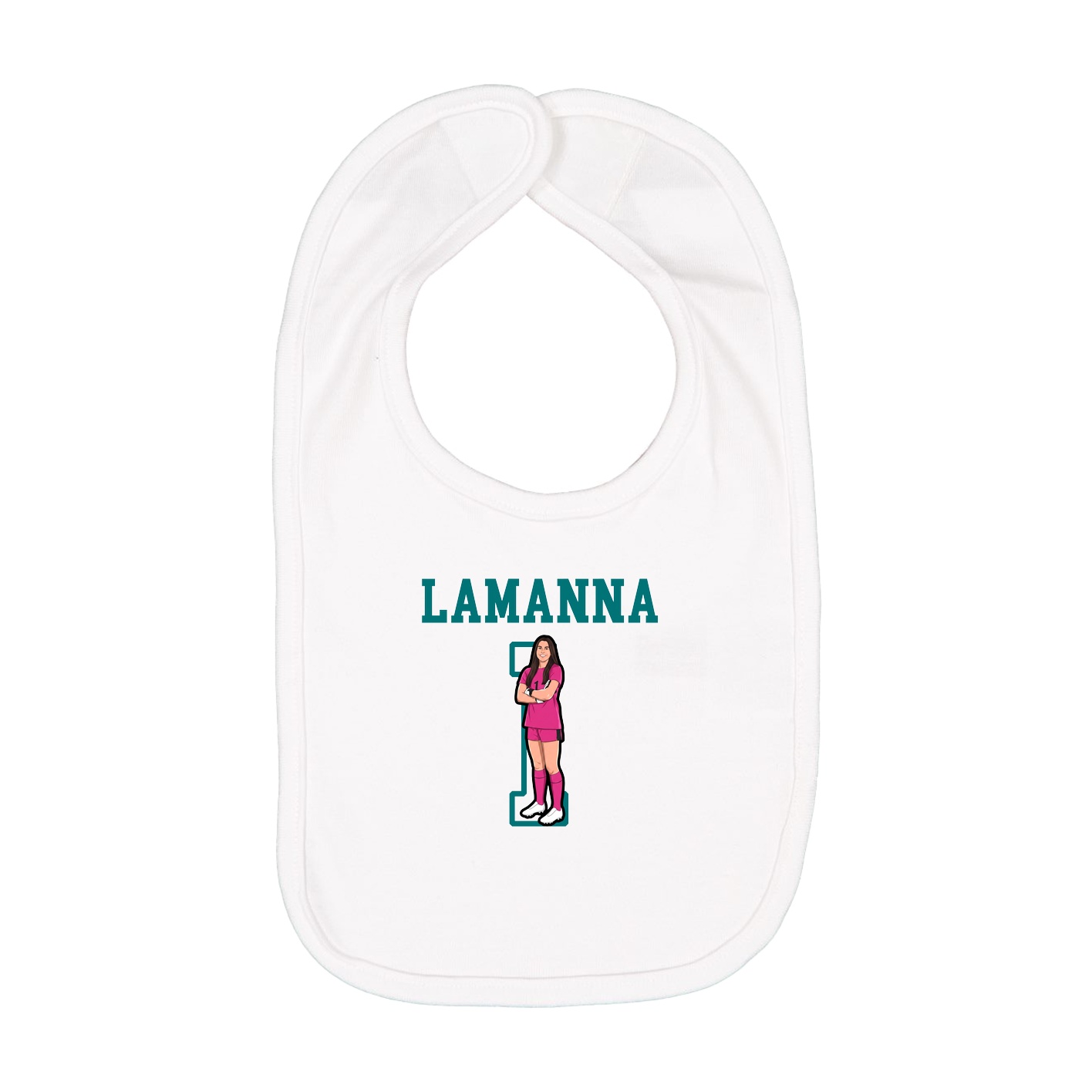 Infant Bib — Shirsey in White