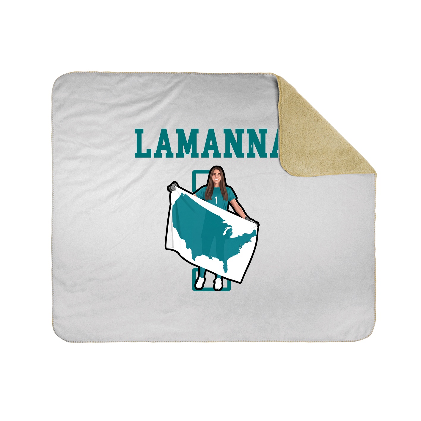 Throw Blanket — Shirsey in White