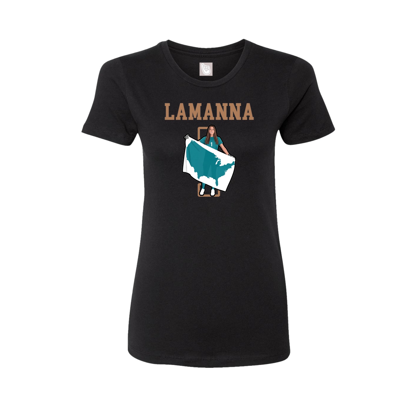 Fitted Women's Tee — Shirsey in Black