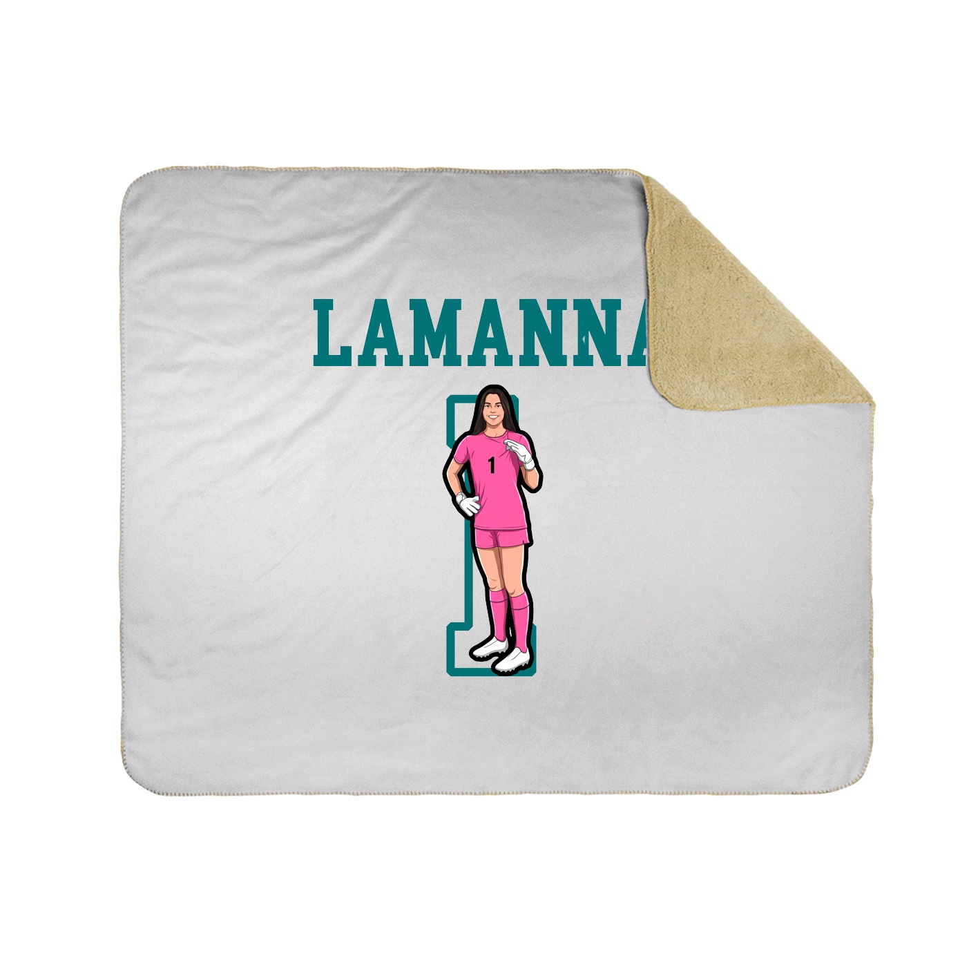 Throw Blanket — Shirsey in White