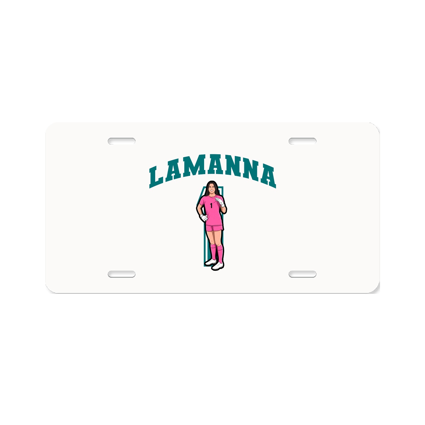 License Plate — Number in Classic