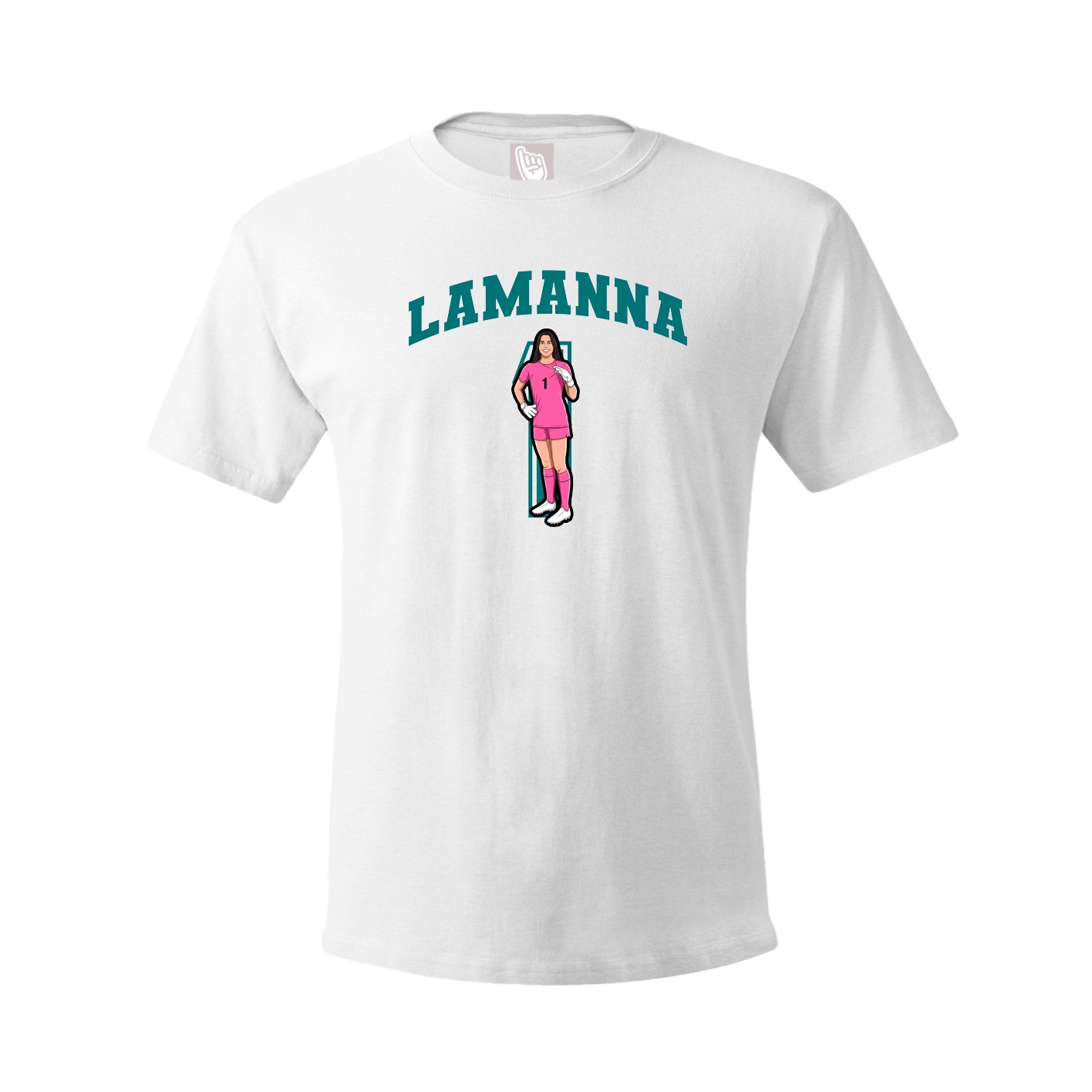 Youth Tee — Number in White