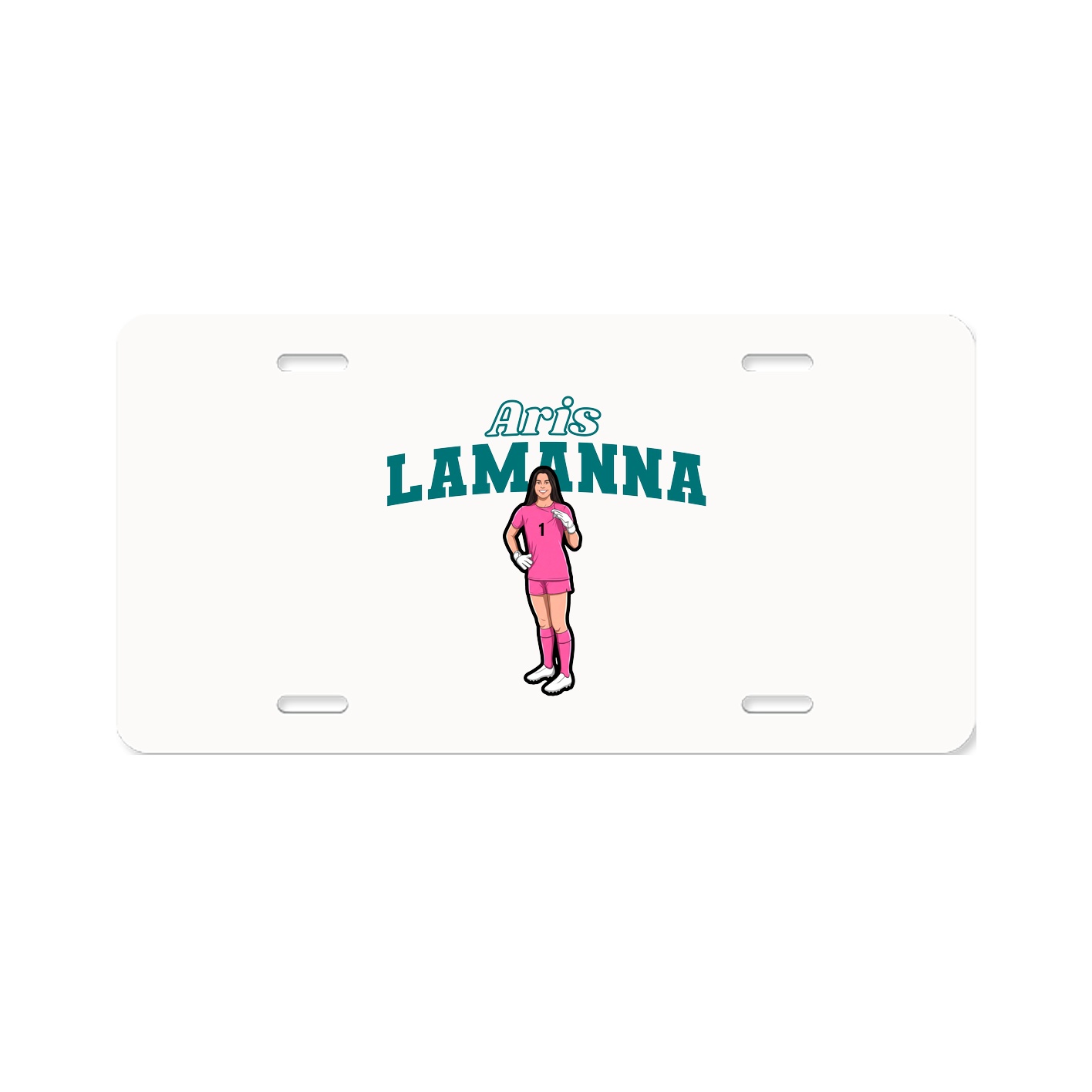 License Plate — Name Arch in Classic