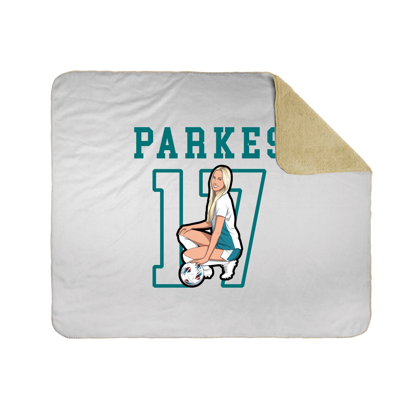 Throw Blanket — Shirsey in White