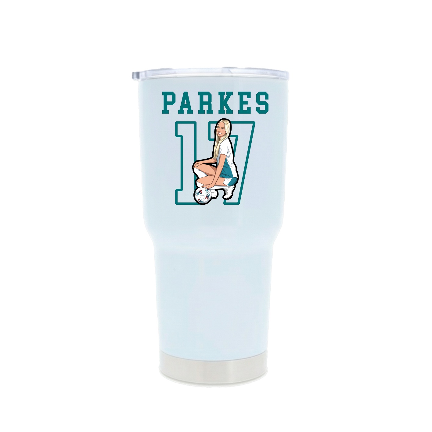 30oz Stainless Steel Tumbler — Shirsey in White