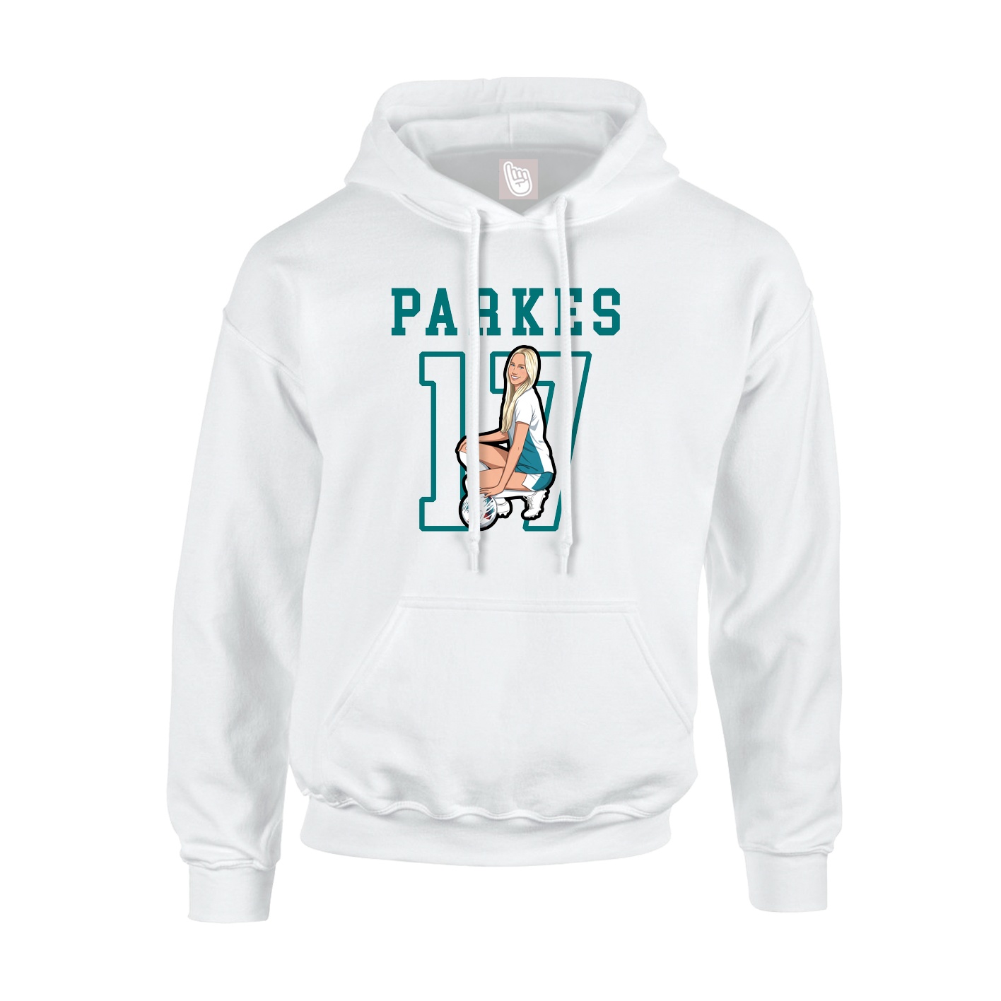 Hoodie — Shirsey in White