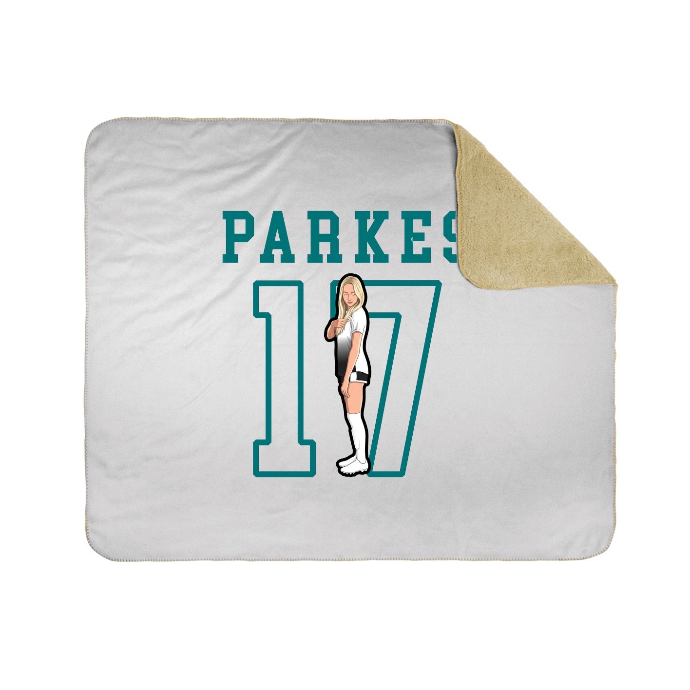 Throw Blanket — Shirsey in White