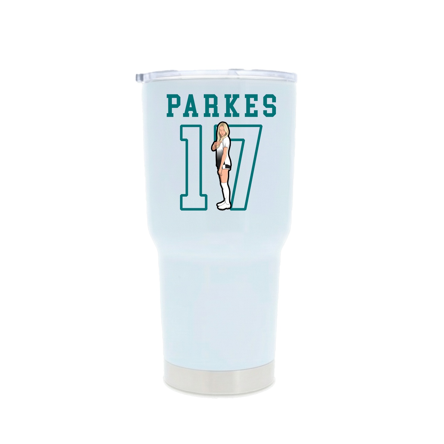 30oz Stainless Steel Tumbler — Shirsey in White