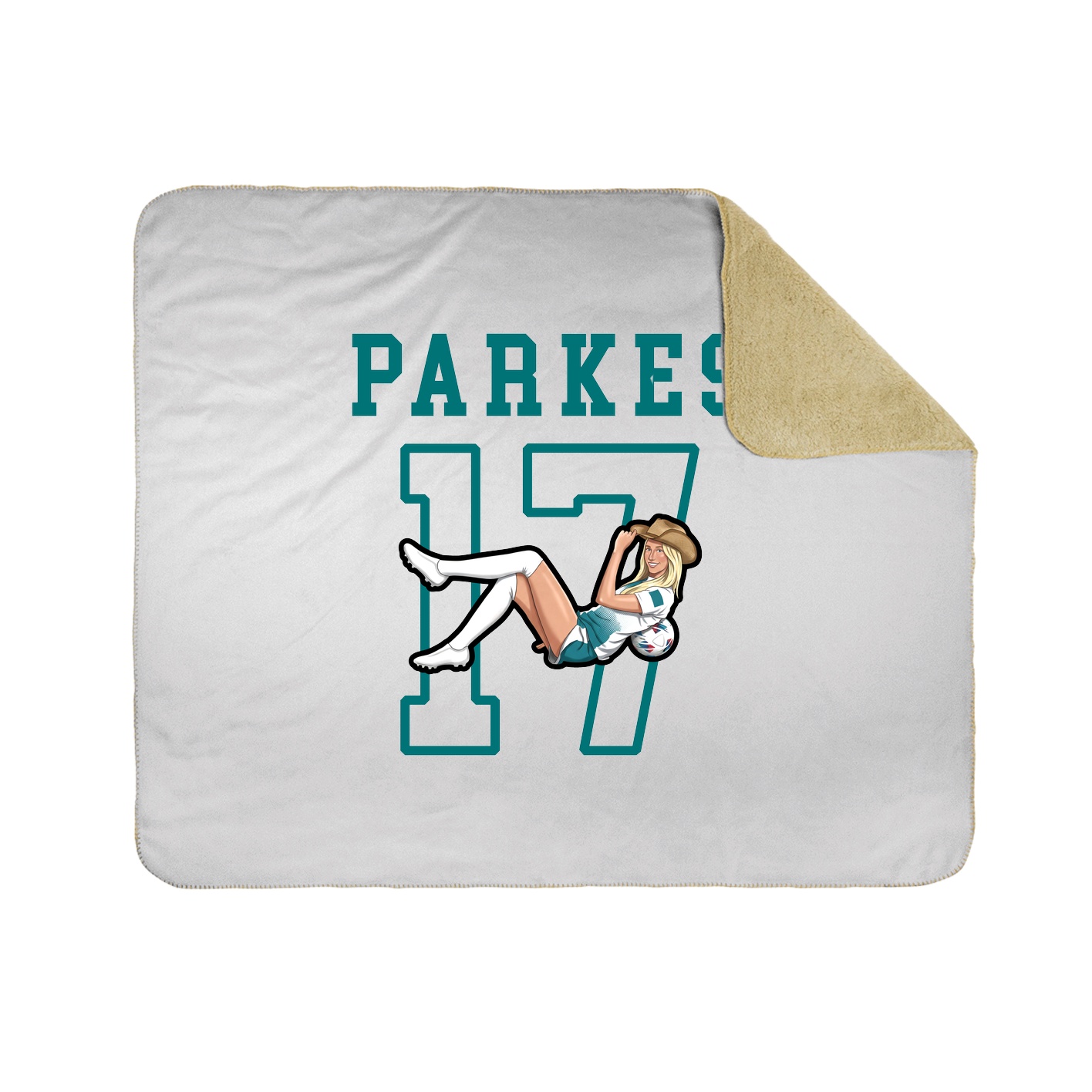 Throw Blanket — Shirsey in White
