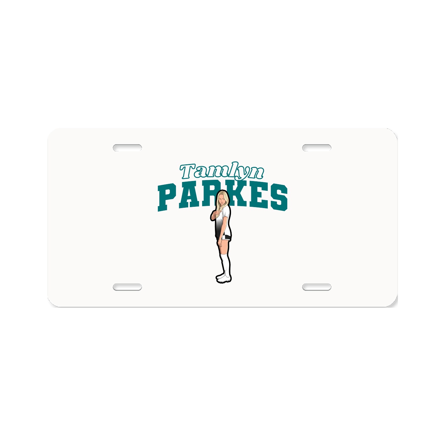 License Plate — Name Arch in Classic