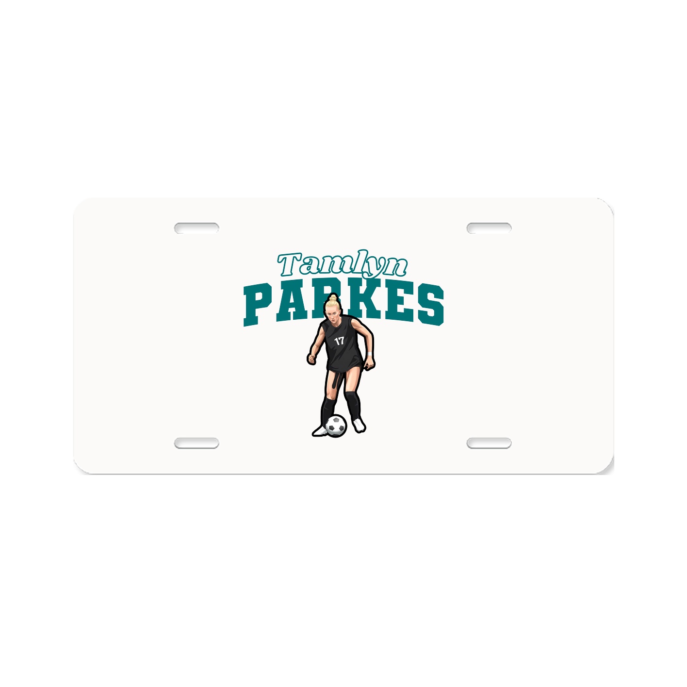 License Plate — Name Arch in Classic