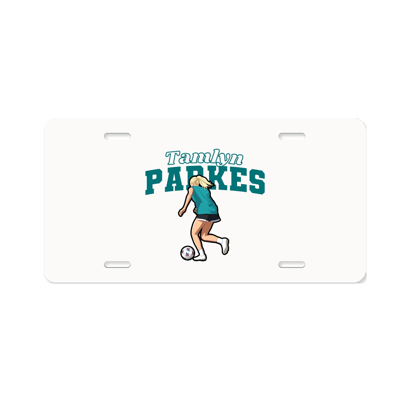License Plate — Name Arch in Classic